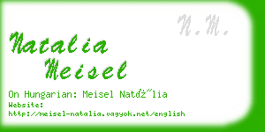 natalia meisel business card